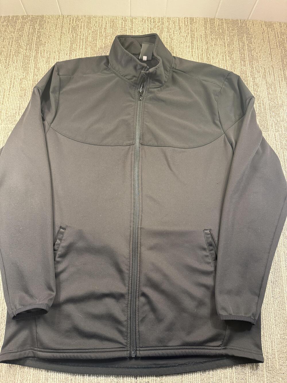 Russell Track Jacket Mens Large Black Dri-Power 360 Full Zip Lightweight